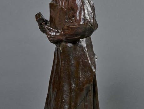Exceptionnel Bronze: Claus Sluter, signé H.Bouchard