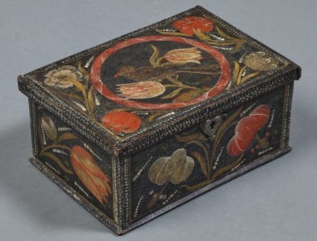 Petit coffre de courtoisie, Alsace fin XVIIe siècle